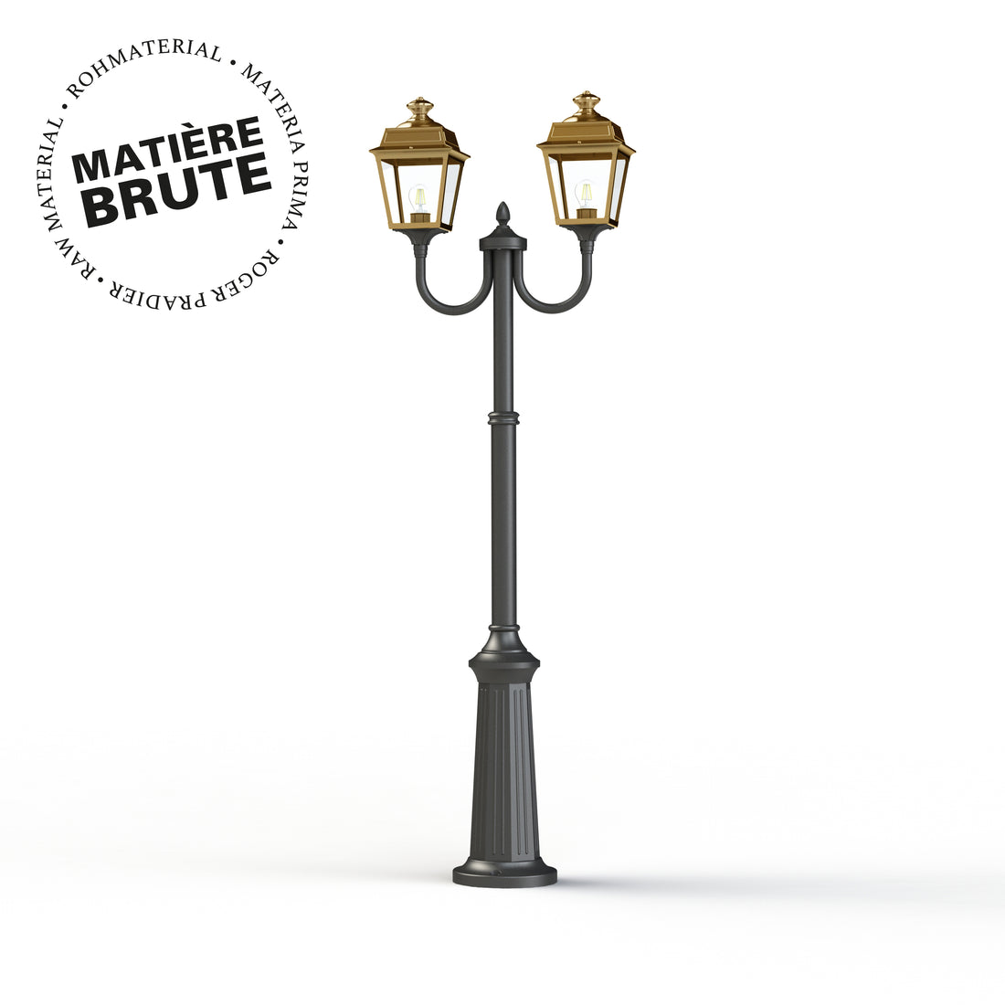 Lampadaire Place des Vosges 1 Tradition N°13 Laiton brut 072 151021072