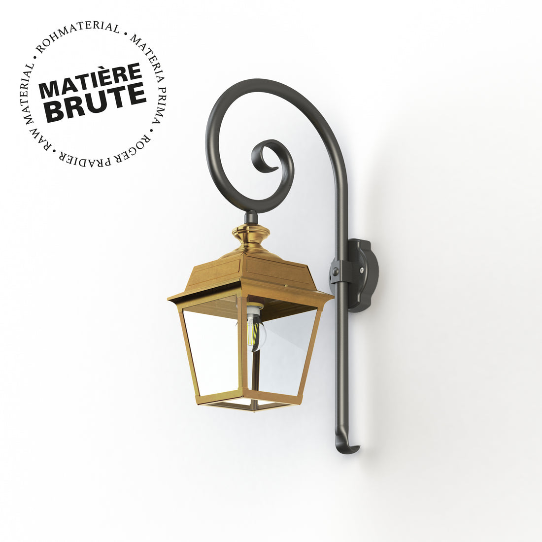 Applique Place des Vosges 1 Tradition N°5 Laiton brut 072 151009072