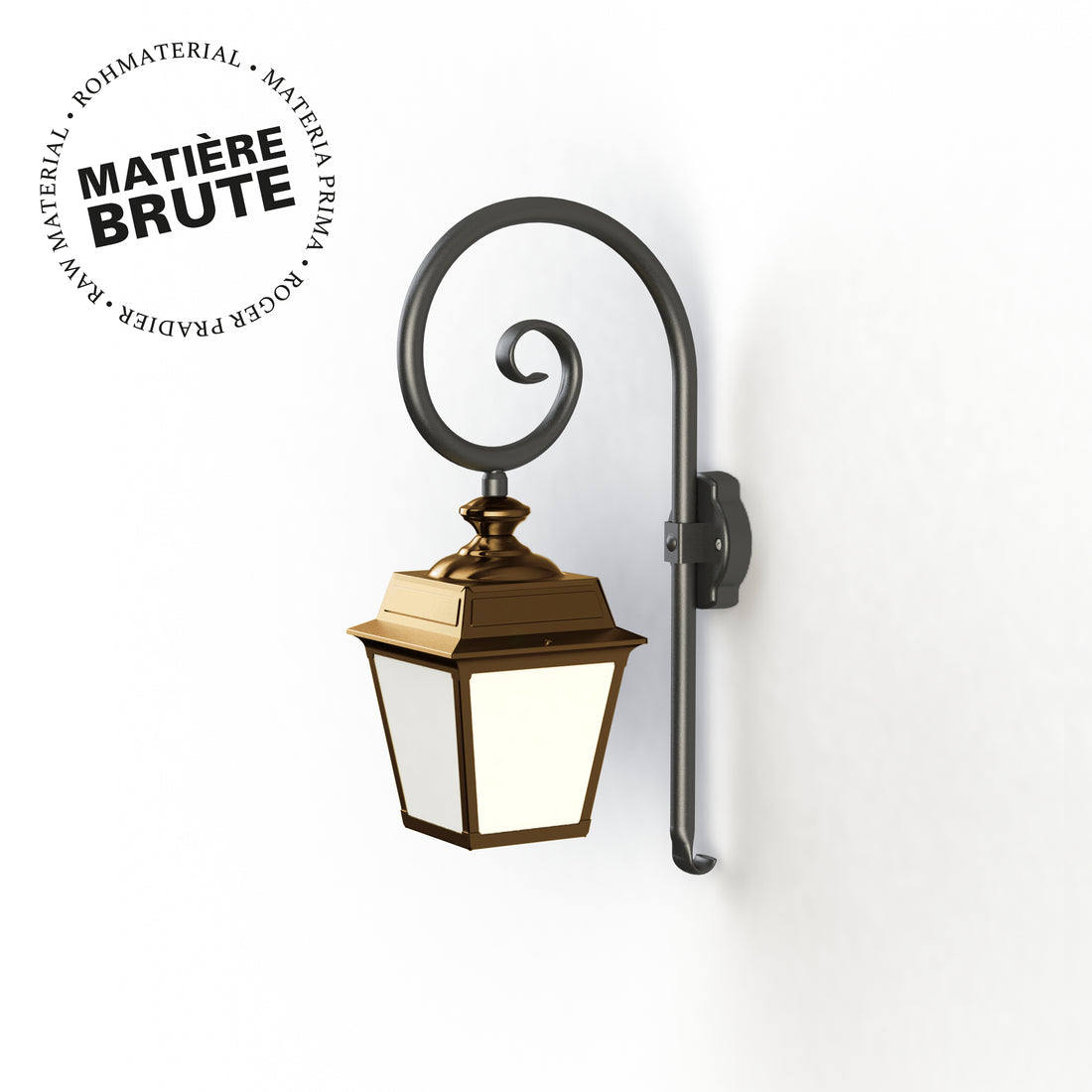 Applique Place des Vosges 1 Tradition N°5 Laiton brut 072 151010072