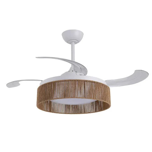 Plafonnier ventilateur BOHEME naturel GM LOVA 7077