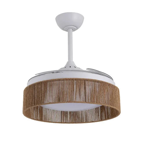 Plafonnier ventilateur BOHEME naturel GM LOVA 7077
