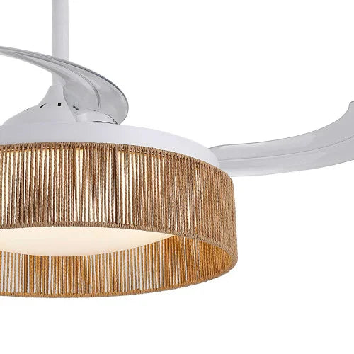 Plafonnier ventilateur BOHEME naturel GM LOVA 7077