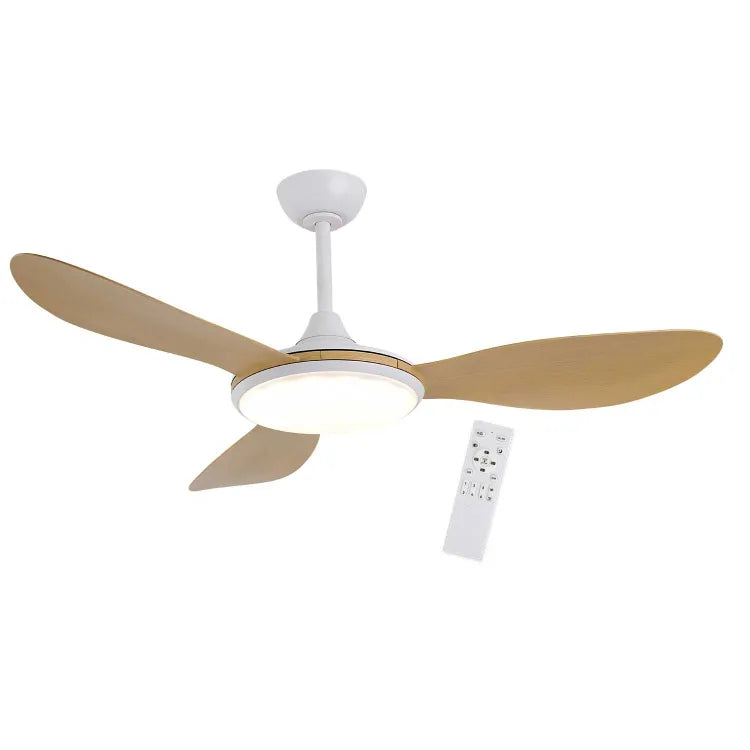 Plafonnier ventilateur SAINTES bois clair LOVA 7084