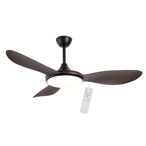 Plafonnier ventilateur SAINTES bois foncé LOVA 7085