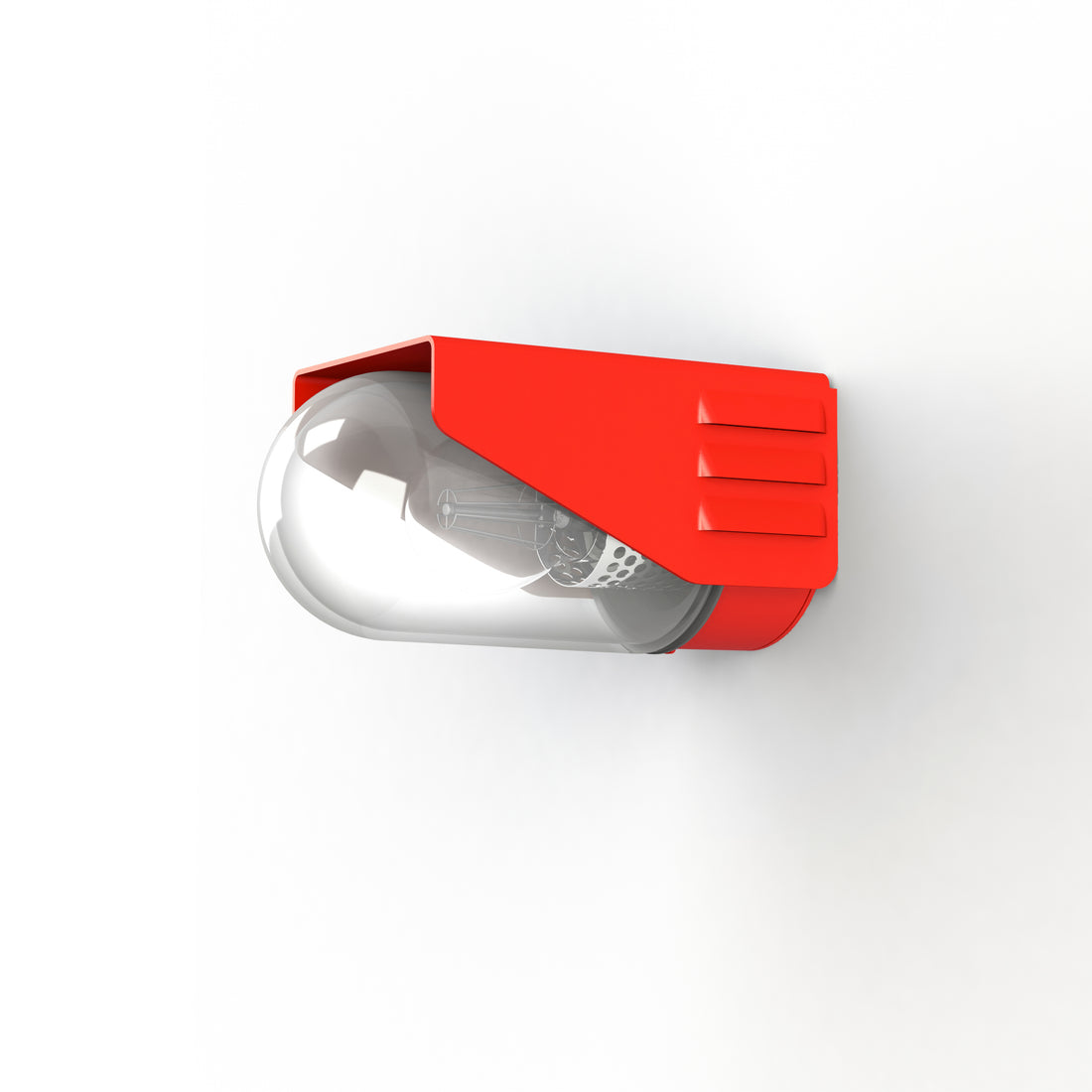 Applique RP195 N°1 Classe 3 Diffuseur clair Rouge 056 153011056