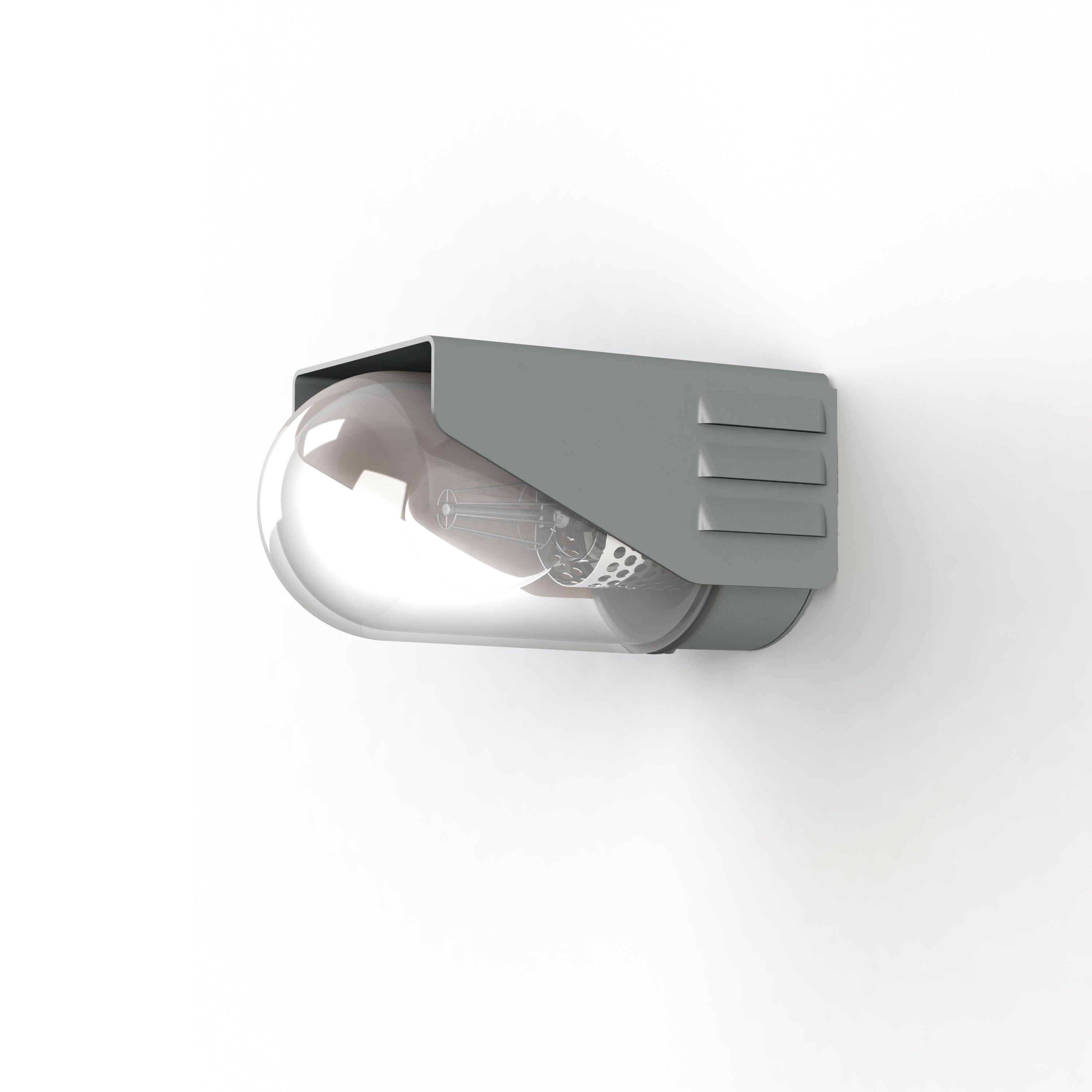 Applique RP195 N°1 Classe 3 Diffuseur clair Gris 105 153011105