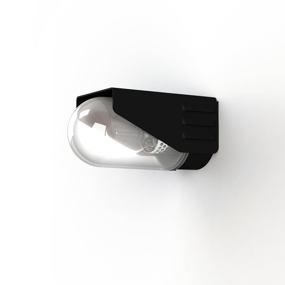 Applique RP195 N°1 Classe 3 Diffuseur clair Noir velours 113 153011113
