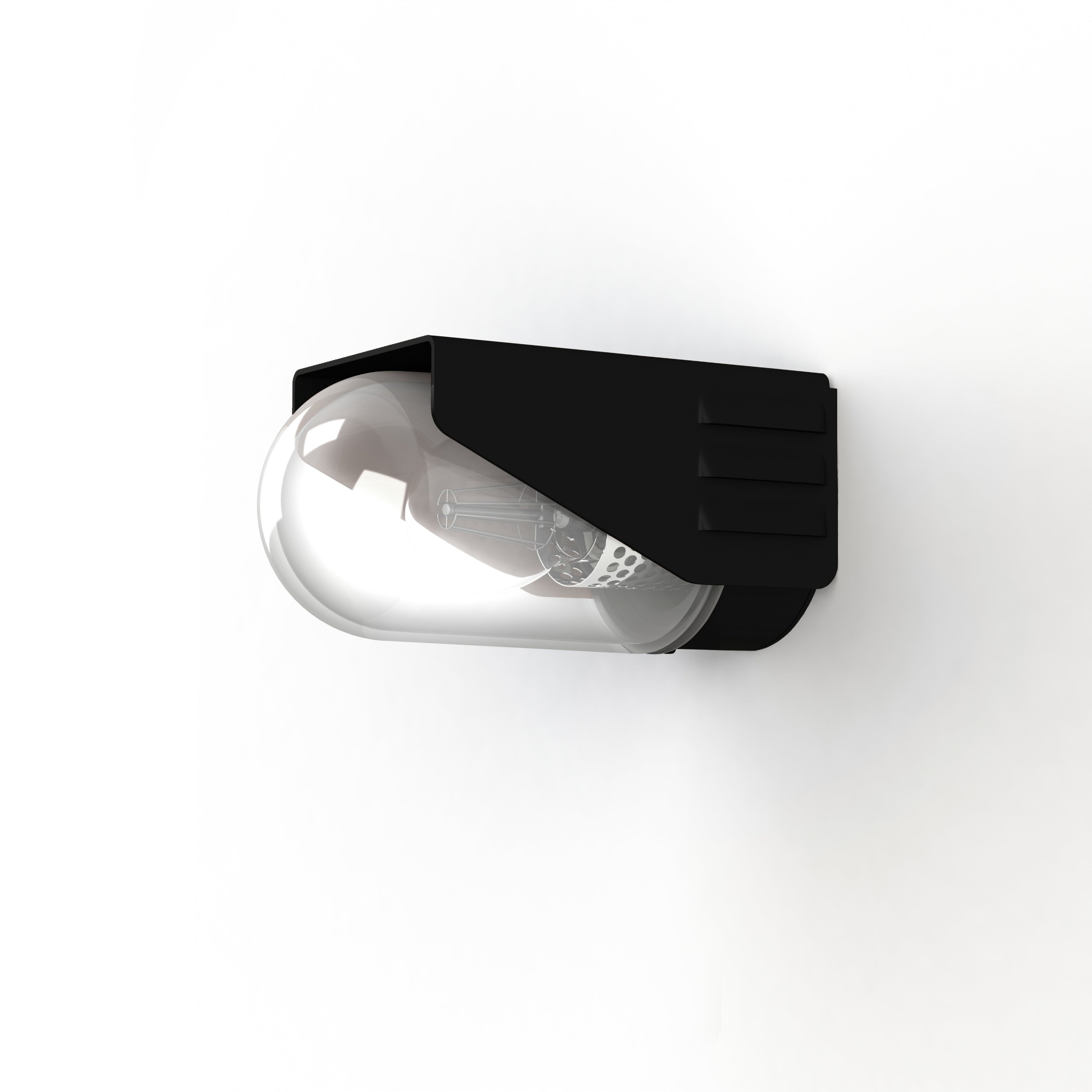 Applique RP195 N°1 Classe 3 Diffuseur clair Noir velours 113 153011113