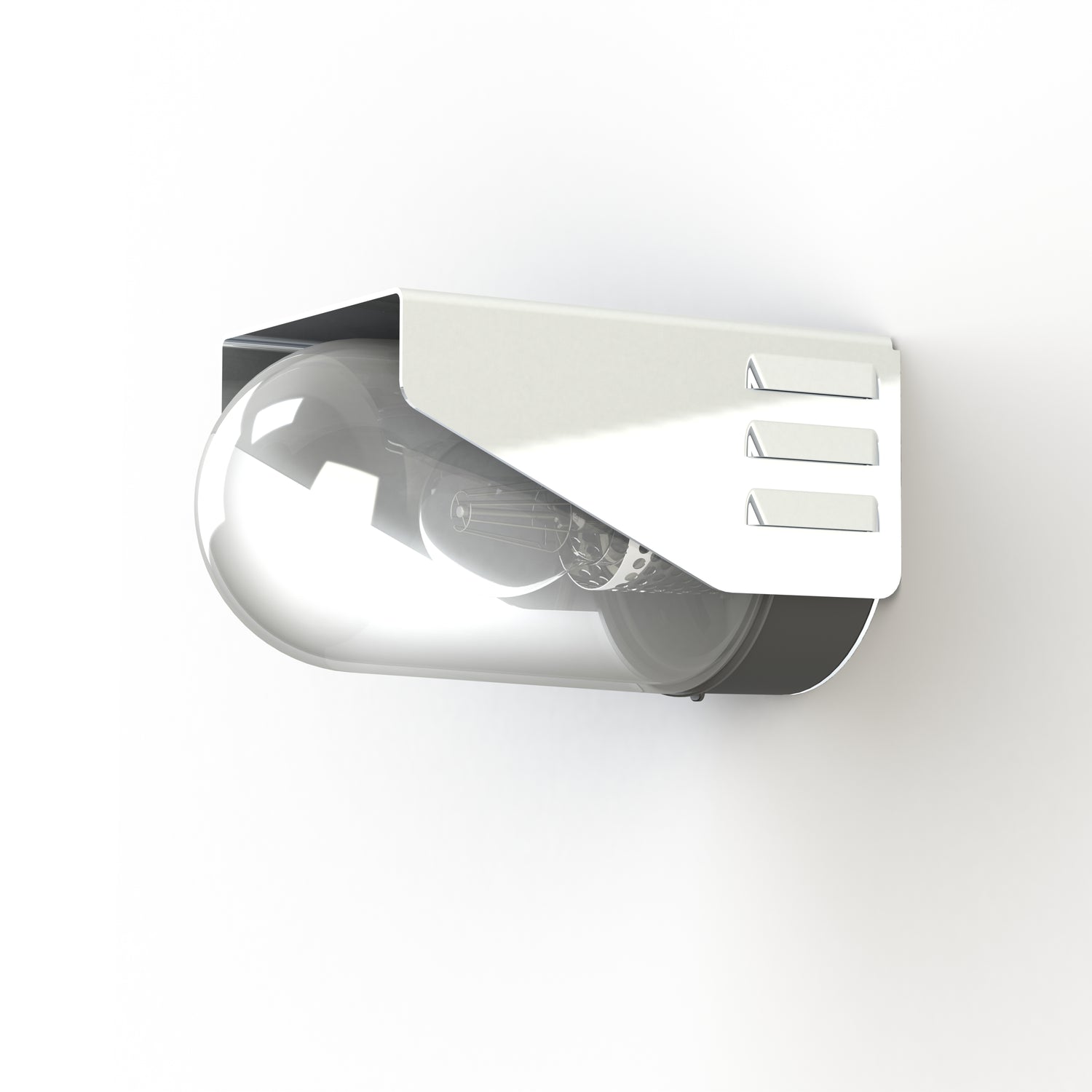 Applique RP195 T2 N°3 Classe 3 Diffuseur clair Inox 018 153015018