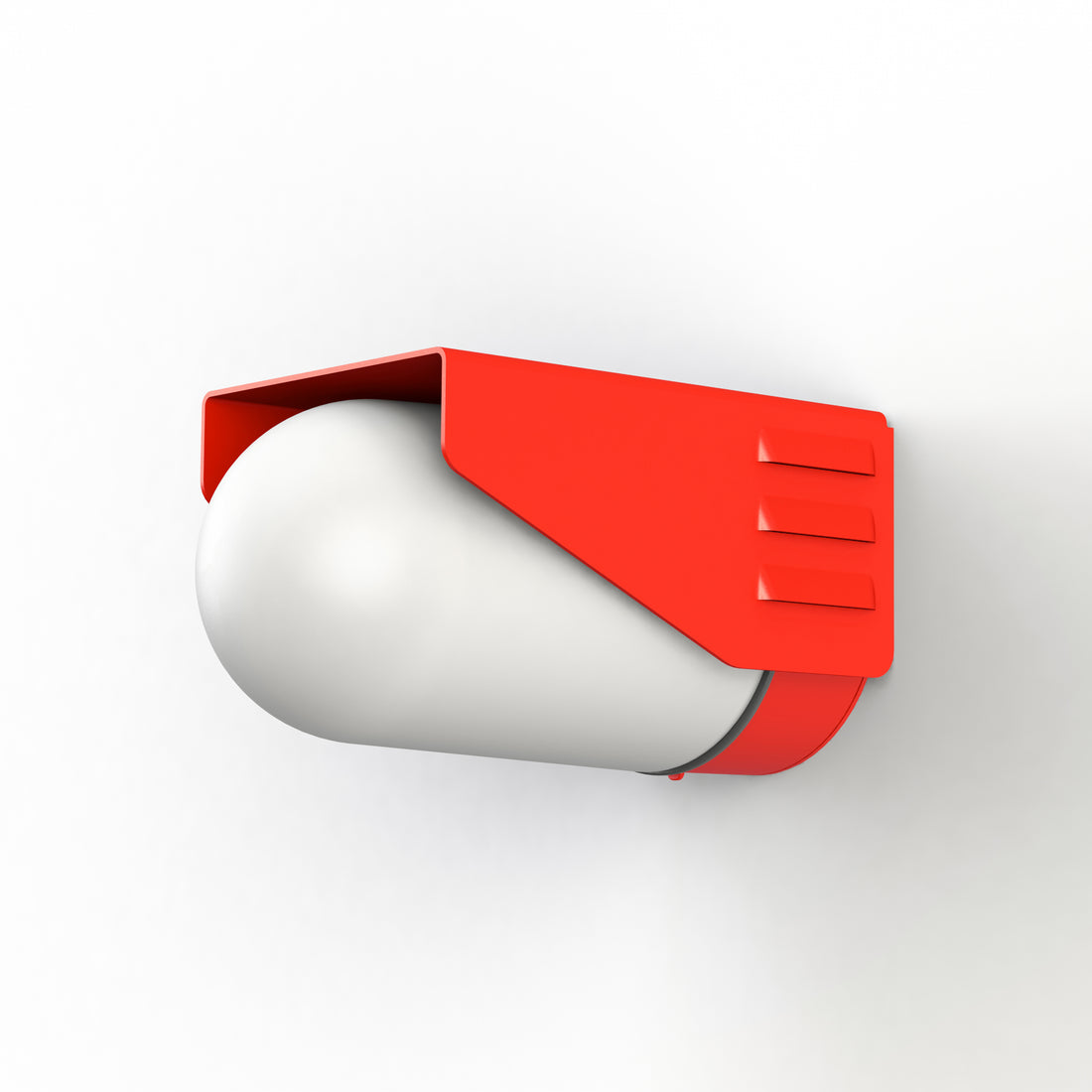 Applique RP195 T2 N°3 Classe 3 Verre dépoli Rouge 056 153016056