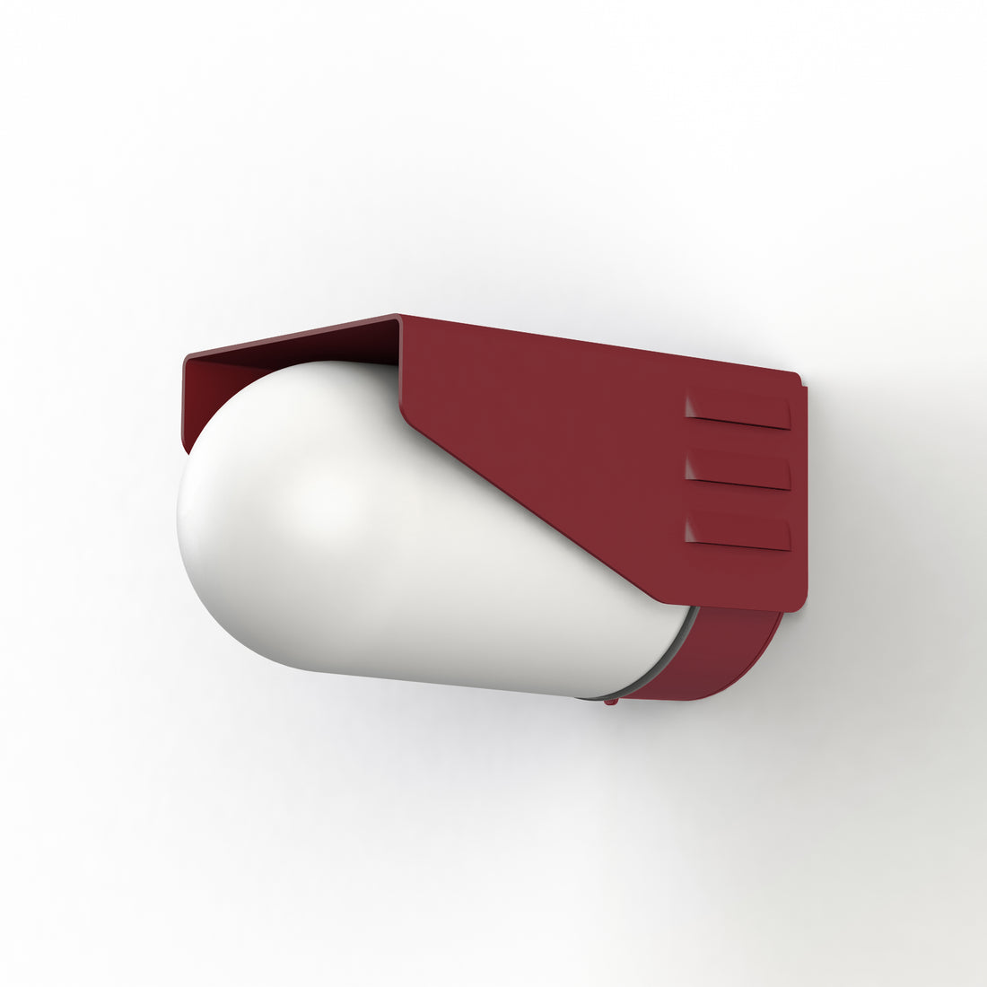 Applique RP195 T2 N°3 Classe 3 Verre dépoli Rouge vin 066 153016066