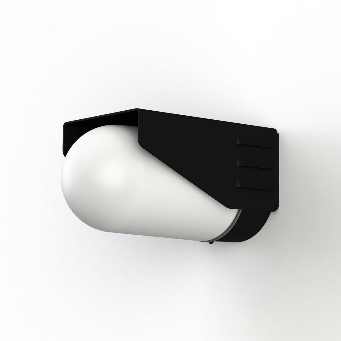 Applique RP195 T2 N°3 Classe 3 Verre dépoli Noir velours 113 153016113