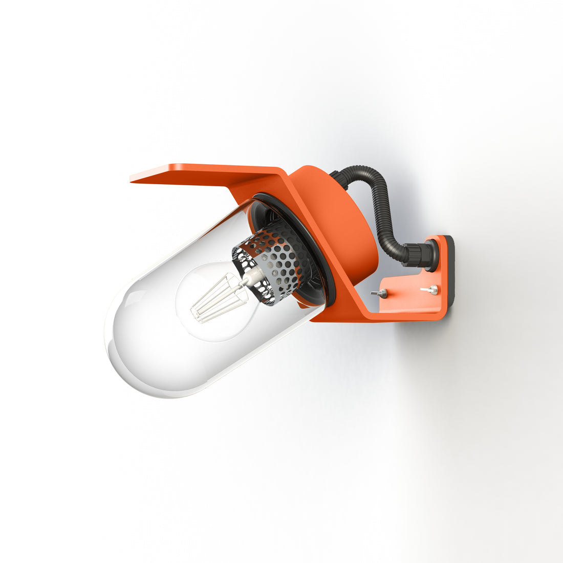 Applique Sherlock T1 N°1 Classe 3 Diffuseur clair Orangé pur 014 154011014