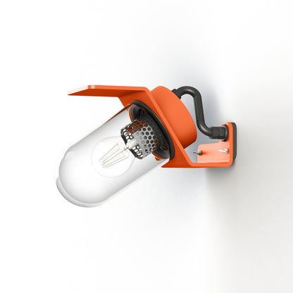 Applique Sherlock T1 N°1 Classe 3 Diffuseur clair Orangé pur 014 154011014