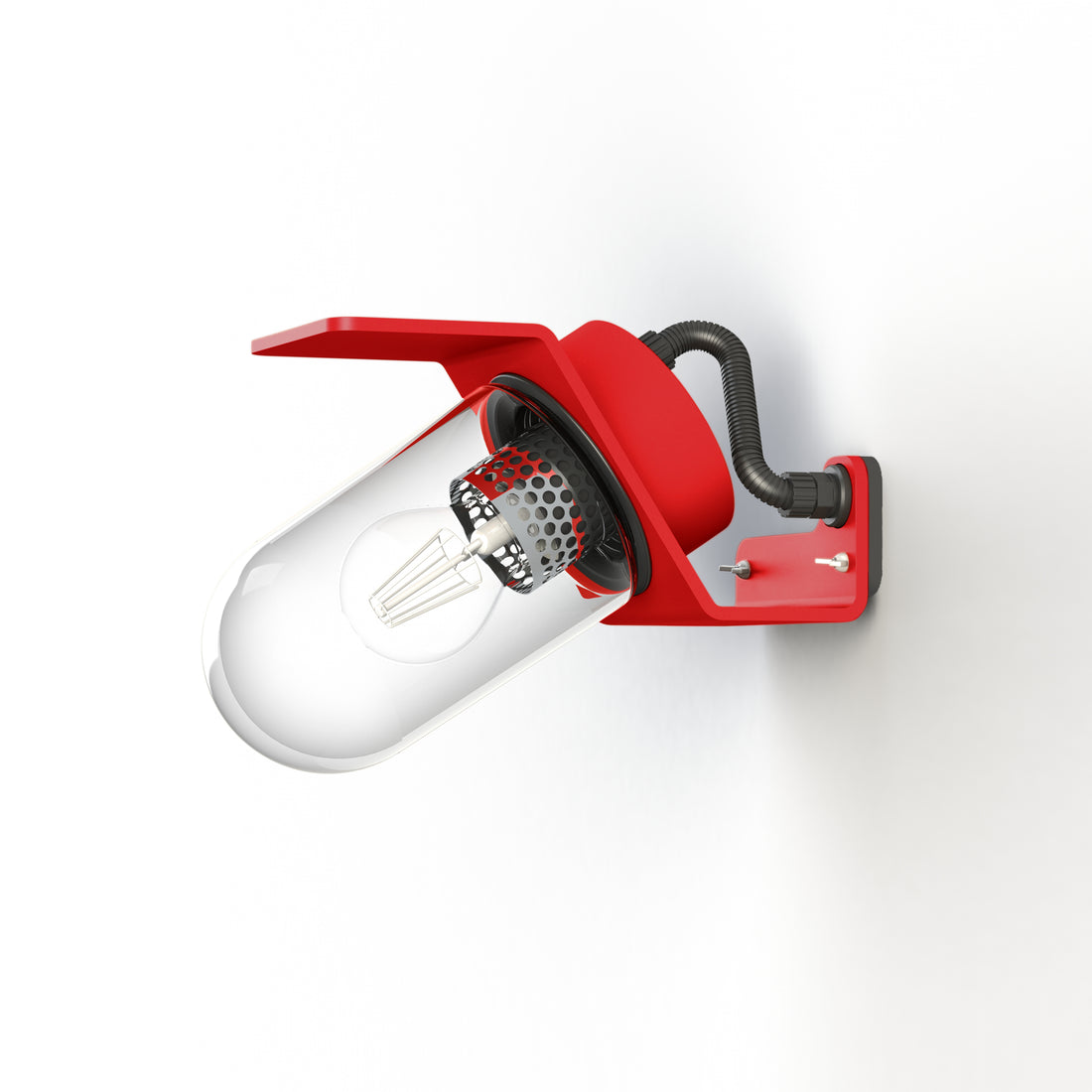 Applique Sherlock T1 N°1 Classe 3 Diffuseur clair Rouge 056 154011056