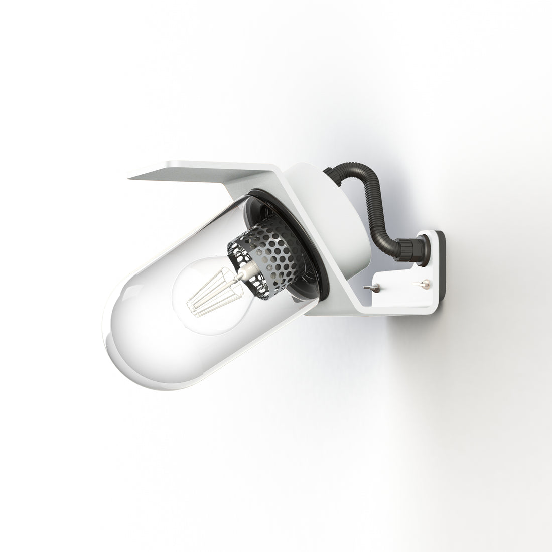 Applique Sherlock T1 N°1 Classe 3 Diffuseur clair Blanc pur 101 154011101