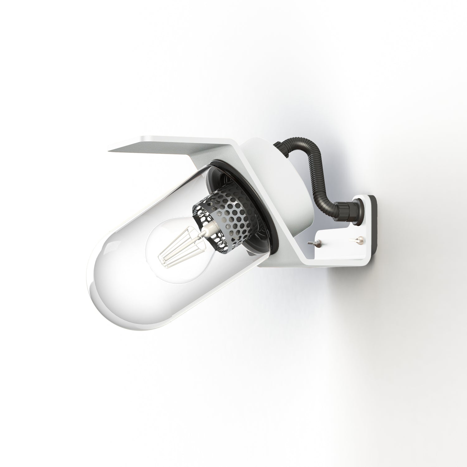 Applique Sherlock T1 N°1 Classe 3 Diffuseur clair Blanc pur 101 154011101