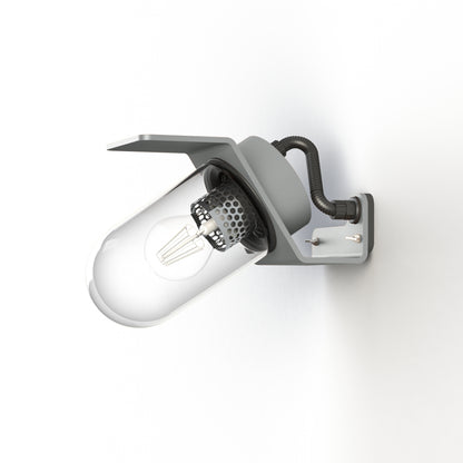 Applique Sherlock T1 N°1 Classe 3 Diffuseur clair Gris 105 154011105