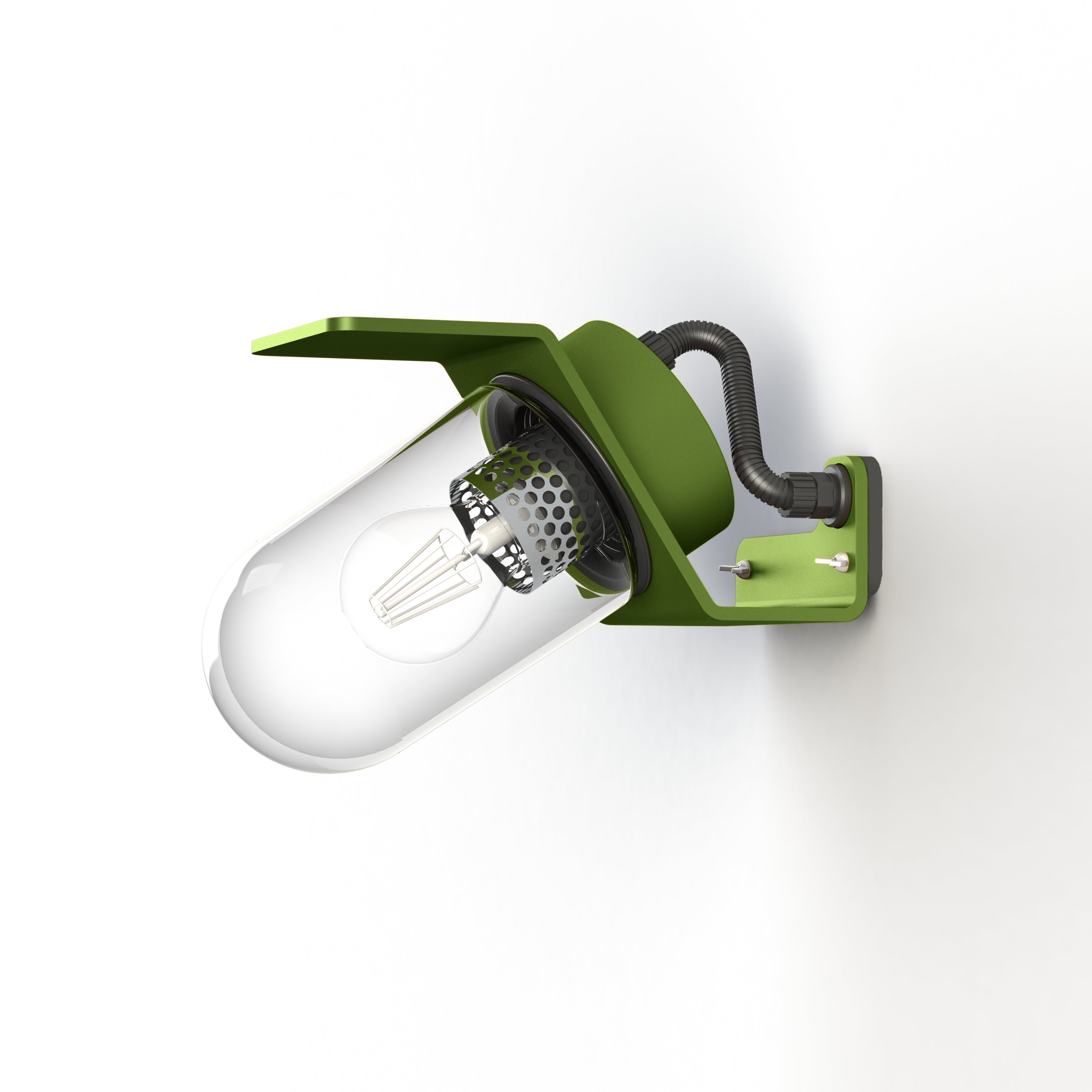 Applique Sherlock T1 N°1 Classe 3 Diffuseur clair Vert fougère 109 154011109