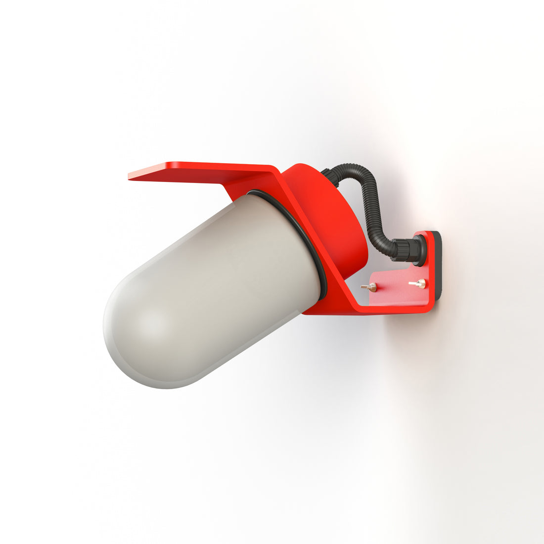 Applique Sherlock T1 N°1 depoli Rouge signalisation 056 154002056