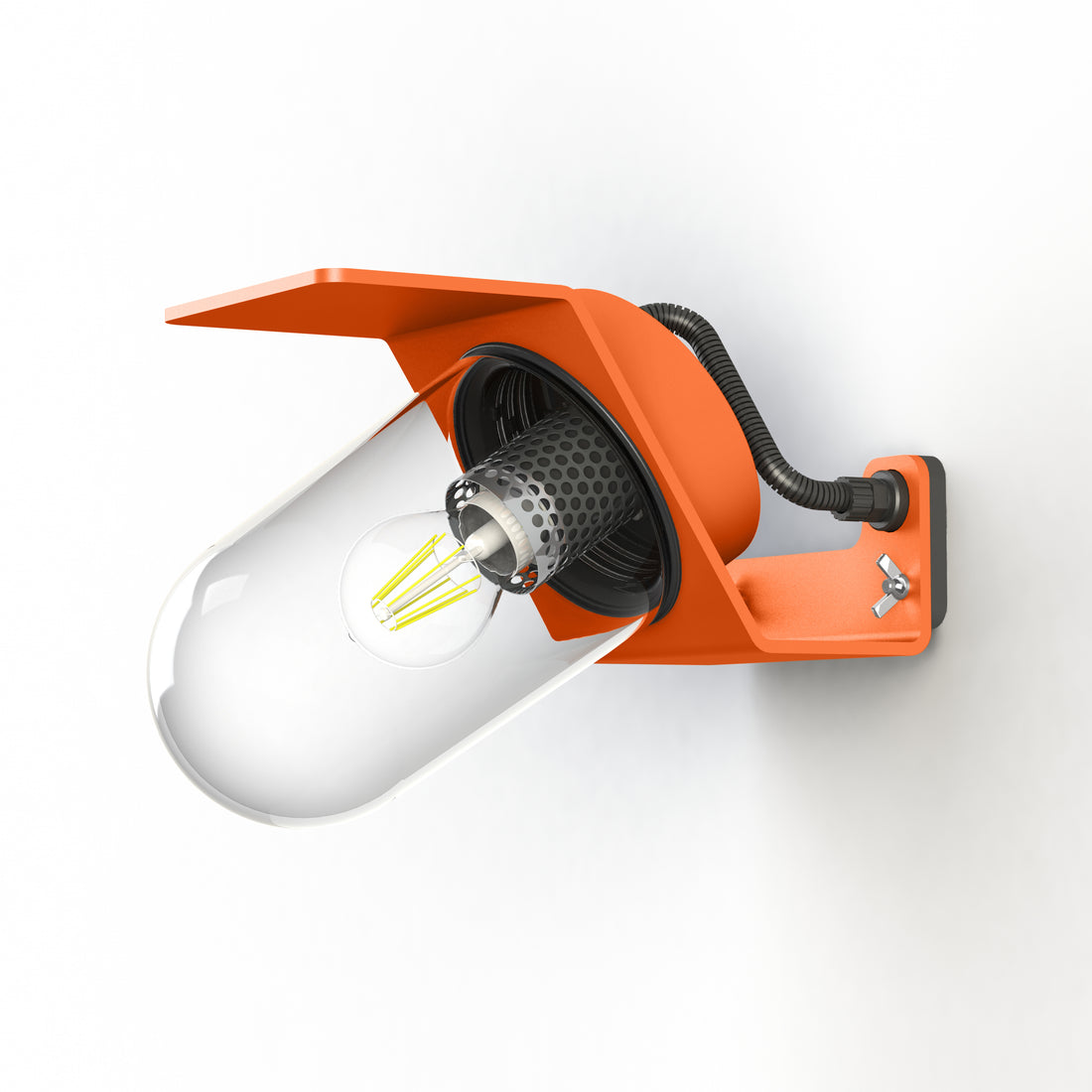 Applique Sherlock T2 N°3 Classe 3 Diffuseur clair Orangé pur 014 154015014