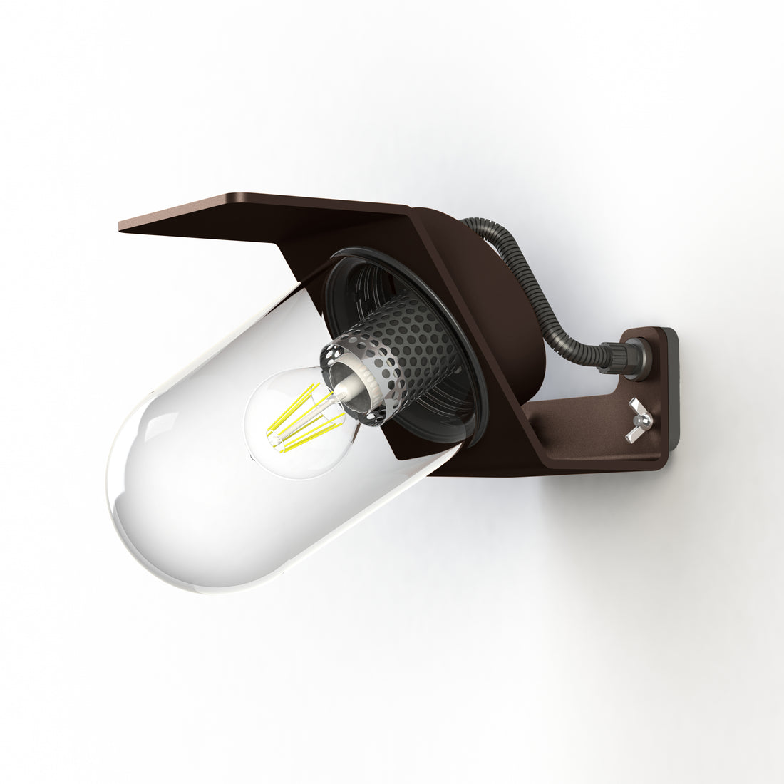 Applique Sherlock T2 N°3 Classe 3 Diffuseur clair Rouille 046 154015046