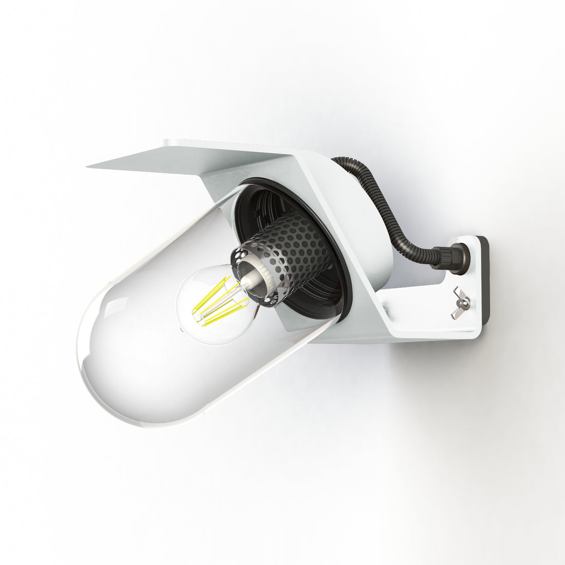Applique Sherlock T2 N°3 Classe 3 Diffuseur clair Blanc pur 101 154015101