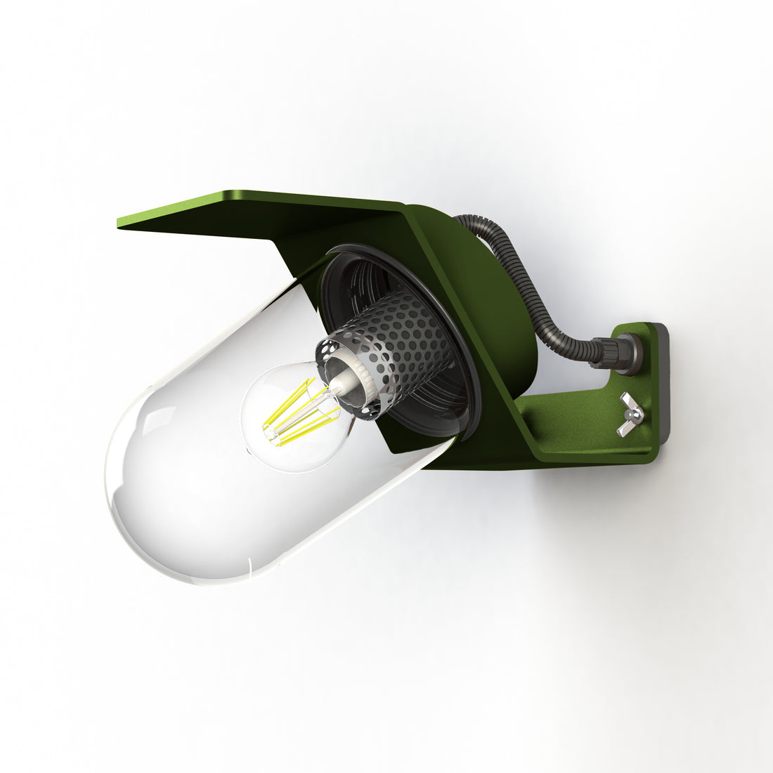 Applique Sherlock T2 N°3 Classe 3 Diffuseur clair Vert fougère 109 154015109