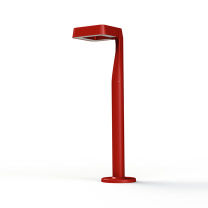 Borne Square N°2 LED 2700°k Rouge tomate 110