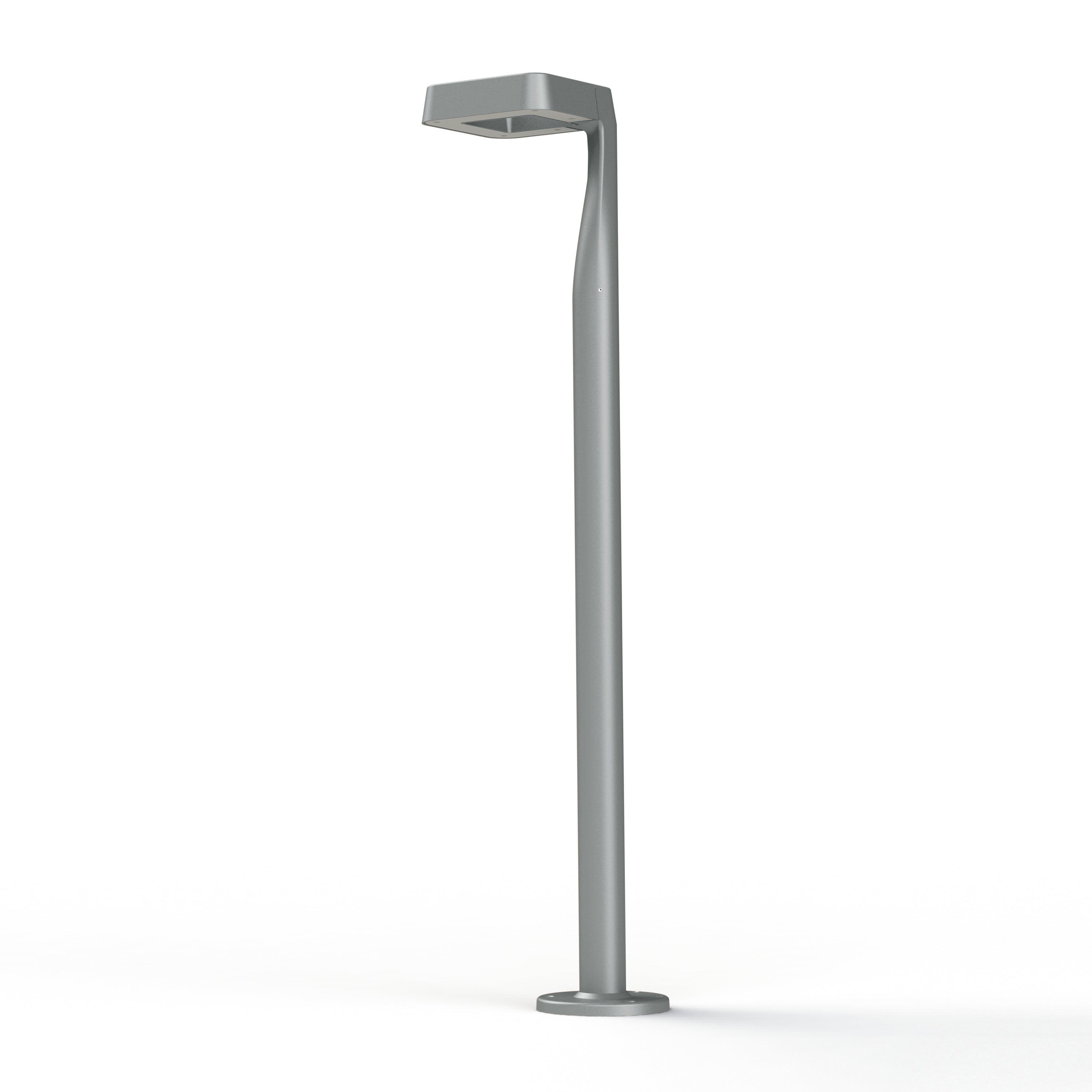 Borne Square N°3 LED 2700°k Gris soie 105