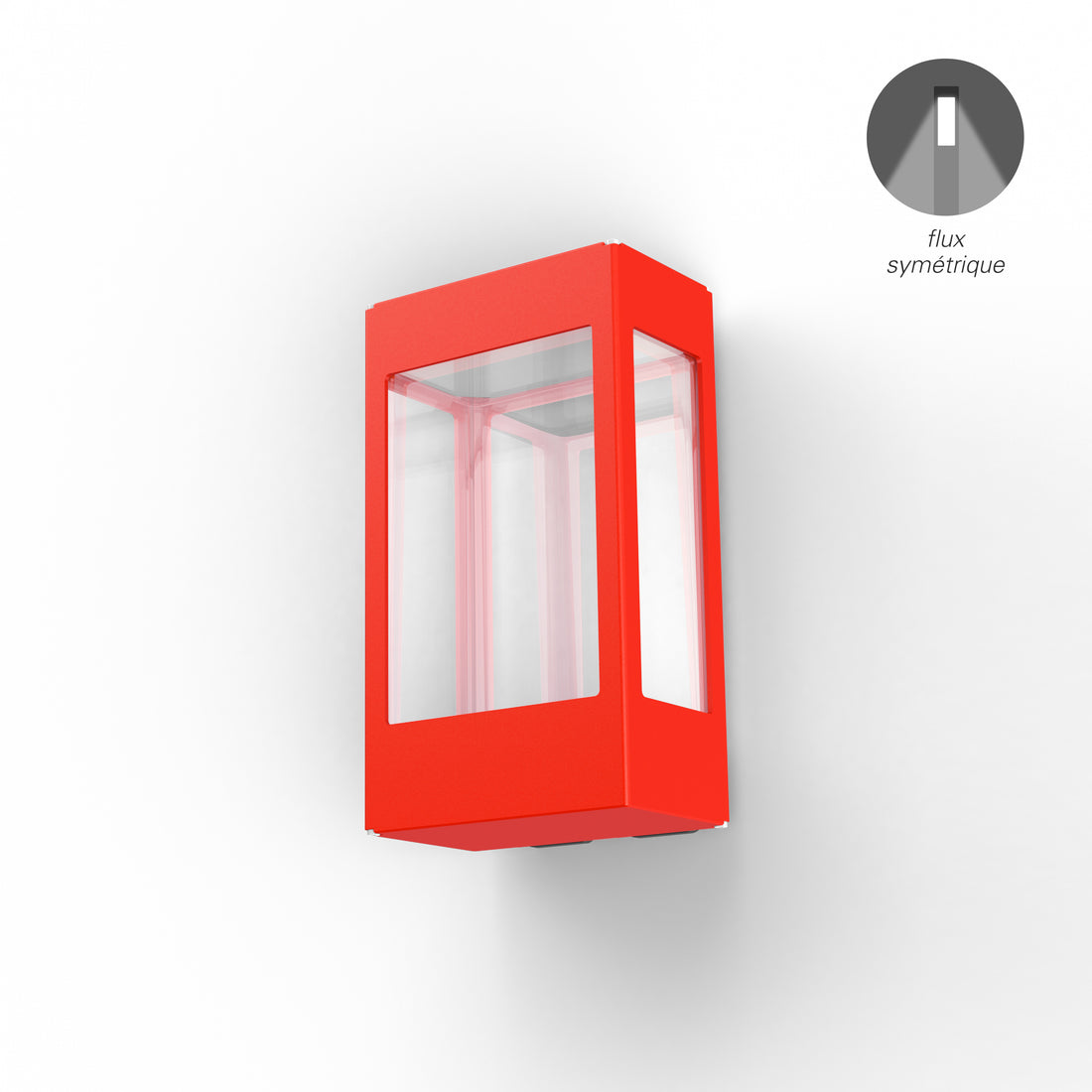 Applique Tétra N°1 LED 12w 2700°k Rouge signalisation 056 162306056