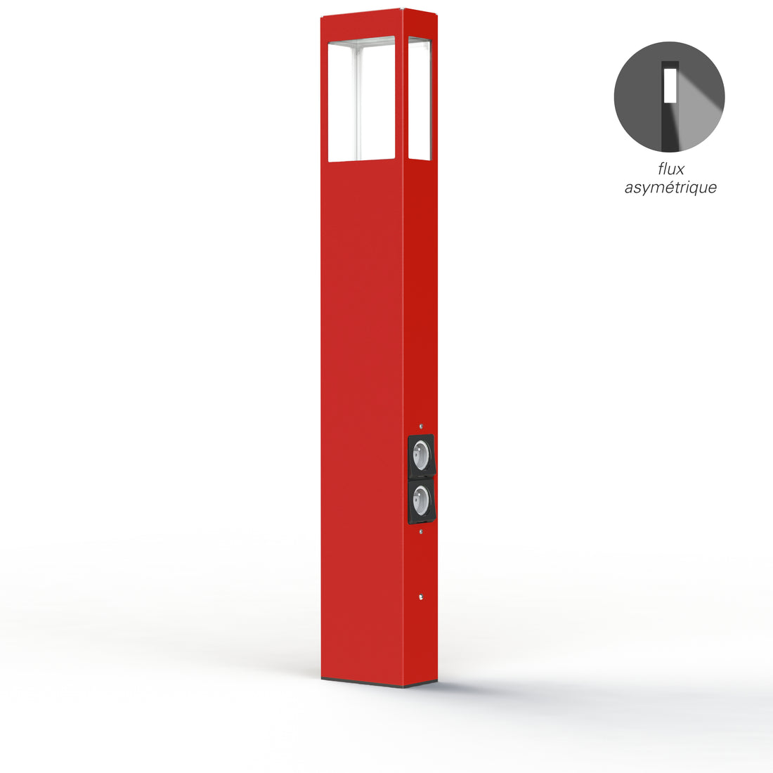 Borne Tétra N°4 prises type J Rouge signalisation 056 162133056-ch