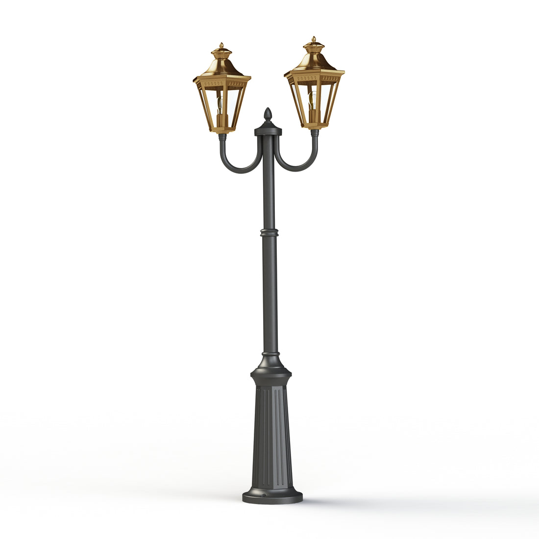 Lampadaire Victoria N°13 Laiton vernis teinté 070 164011070